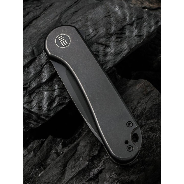 Couteau We Knife Elementum Black Manche Titane Lame Acier CPM-20CV IKBS Framelock Clip WE18062X3 - Livraison Gratuite