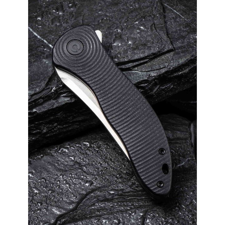 Couteau CIVIVI Synergy 3 Lame Trailing Point Acier Nitro-V Manche G10 IKBS Linerlock Clip CIVC20075A1 - Livraison Gratuite