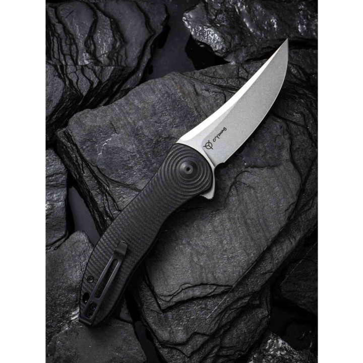 Couteau CIVIVI Synergy 3 Lame Trailing Point Acier Nitro-V Manche G10 IKBS Linerlock Clip CIVC20075A1 - Livraison Gratuite