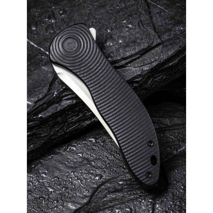 Couteau CIVIVI Synergy 3 Tanto Lame Acier Nitro-V Manche G10 IKBS Linerlock Clip CIVC20075B1 - Livraison Gratuite