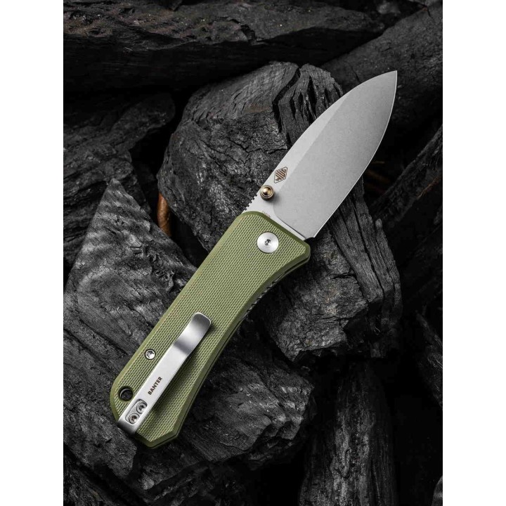 Couteau CIVIVI Baby Banter Green Lame Nitro-V Manche G10 IKBS Linerlock Clip CIVC19068S5 - Livraison Gratuite