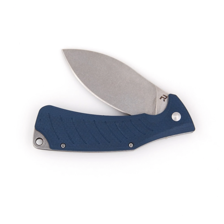 Couteau REVO Ness Blue Lame Acier D2 Manche G10 IKBS Linerlock CLip REV008GRY - Livraison Gratuite