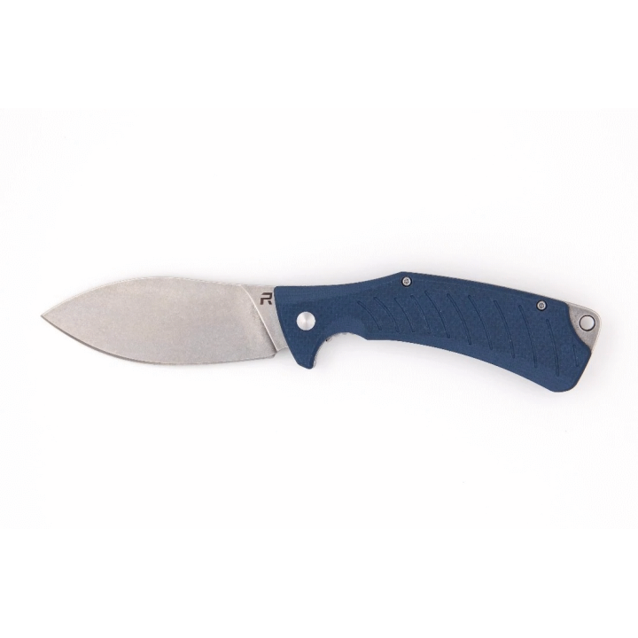 Couteau REVO Ness Blue Lame Acier D2 Manche G10 IKBS Linerlock CLip REV008GRY - Livraison Gratuite