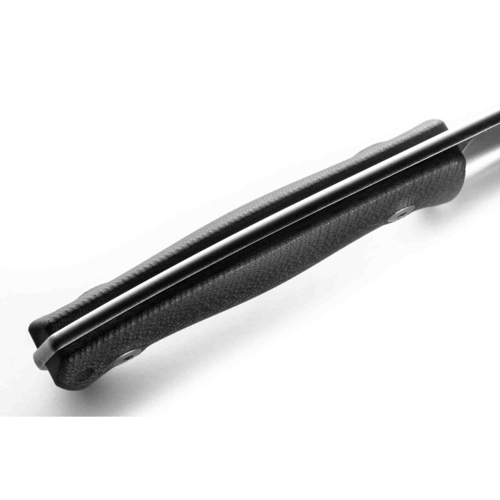 Couteau LionSteel M2M Lame Acier M390 Manche Black G10 Etui Cuir Made Italy LSTM2MGBK - Livraison Gratuite