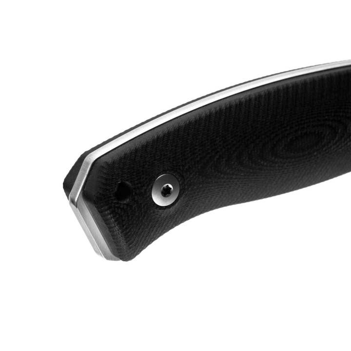 Couteau LionSteel M2M Lame Acier M390 Manche Black G10 Etui Cuir Made Italy LSTM2MGBK - Livraison Gratuite