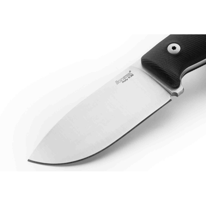 Couteau LionSteel M2M Lame Acier M390 Manche Black G10 Etui Cuir Made Italy LSTM2MGBK - Livraison Gratuite