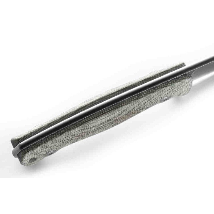 Couteau LionSteel M2M Lame Acier M390 Manche Green Micarta Etui Cuir Made Italy LSTM2MCVG - Livraison Gratuite