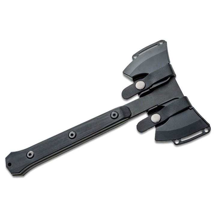 Hache Tomahawk APOC Survival Double Mukk Hatchet Lame Acier 9260 Manche G10 Etui Kydex DRK35560 - Livraison Gratuite