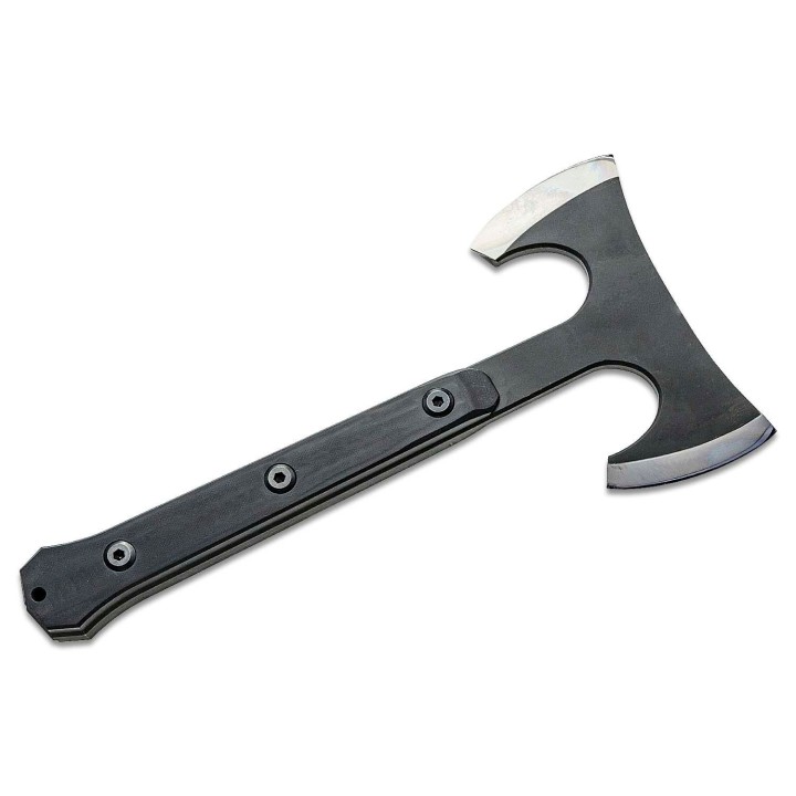 Hache Tomahawk APOC Survival Double Mukk Hatchet Lame Acier 9260 Manche G10 Etui Kydex DRK35560 - Livraison Gratuite