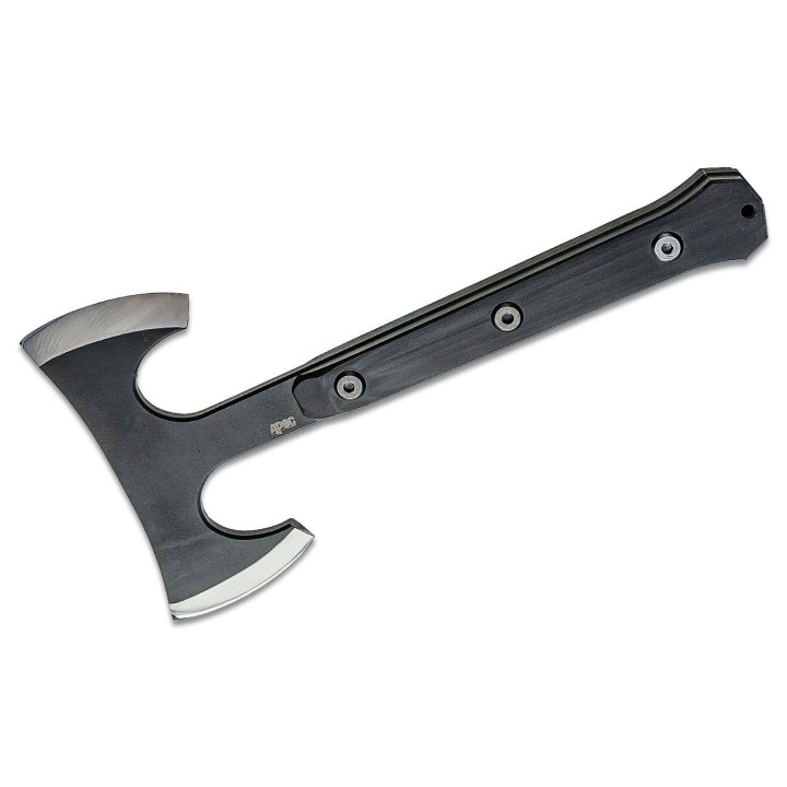 Hache Tomahawk APOC Survival Double Mukk Hatchet Lame Acier 9260 Manche G10 Etui Kydex DRK35560 - Livraison Gratuite