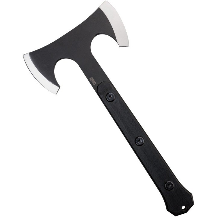 Hache Tomahawk APOC Survival Double Mukk Hatchet Lame Acier 9260 Manche G10 Etui Kydex DRK35560 - Livraison Gratuite