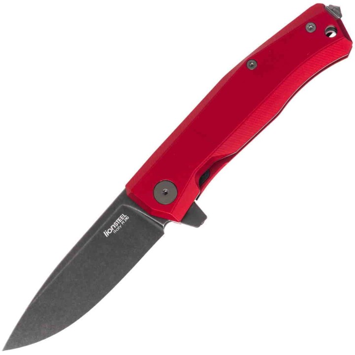 Couteau LionSTEEL Myto Red Manche Aluminium Lame Acier M390 IKBS Framelock Clip Made Italy LSTMT01ARB - Livraison Gratuite