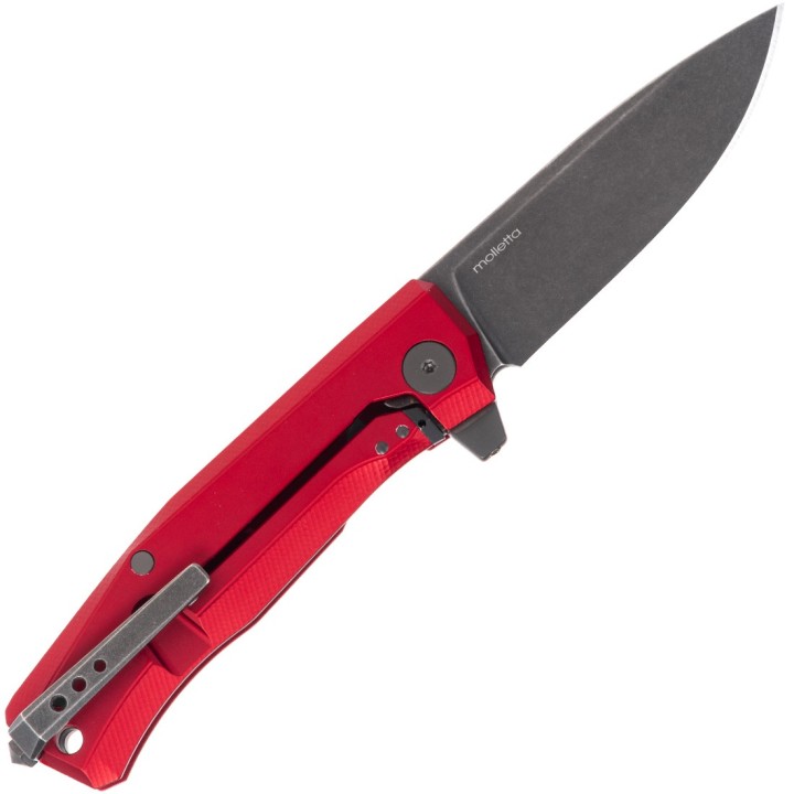 Couteau LionSTEEL Myto Red Manche Aluminium Lame Acier M390 IKBS Framelock Clip Made Italy LSTMT01ARB - Livraison Gratuite
