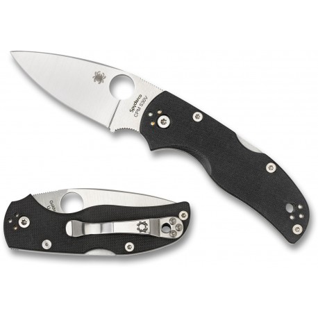 Couteau Spyderco Native 5 Lame Acier CPM-S35VN Manche G-10 Made In USA SC41GP5 - Livraison Gratuite