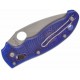 Couteau Spyderco Manix 2 Blue Lame Acier CTS-BD1 Manche Fiberglass Made In USA SC101PBL2 - Livraison Gratuite