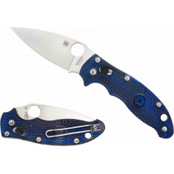 Couteau Spyderco Manix 2 Blue Lame Acier CTS-BD1 Manche Fiberglass Made In USA SC101PBL2 - Livraison Gratuite