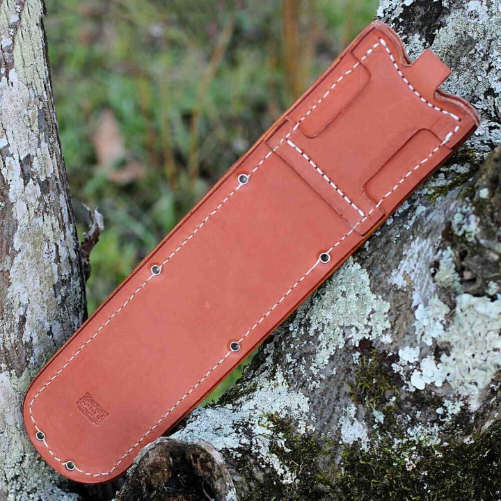 Couteau Bark River Edwin Forrest Bowie Green Lame Acier A2 Manche Micarta Etui Cuir Made USA BA08315MGC - Livraison Gratuite