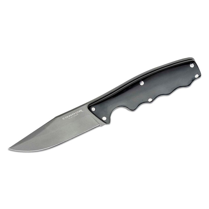 Couteau Condor Credo Lame Acier 420HC Manche G10 Etui Cuir Made El Salvador CTK11935SS - Livraison Gratuite