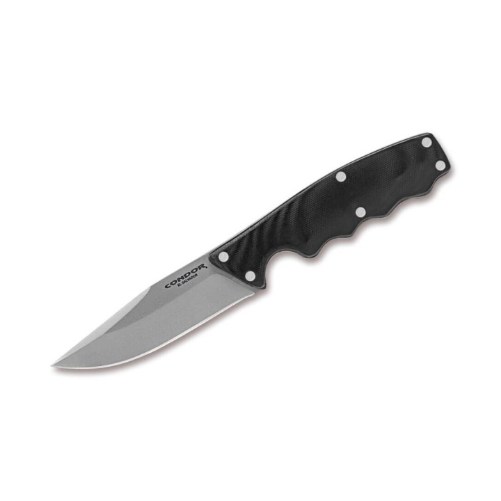 Couteau Condor Credo Lame Acier 420HC Manche G10 Etui Cuir Made El Salvador CTK11935SS - Livraison Gratuite