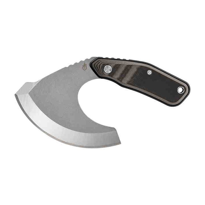 Couteau Gerber Downwind Ulu Gray Lame Acier 7Cr17MoV Manche G10 Etui Canvas G1822 - Livraison Gratuite
