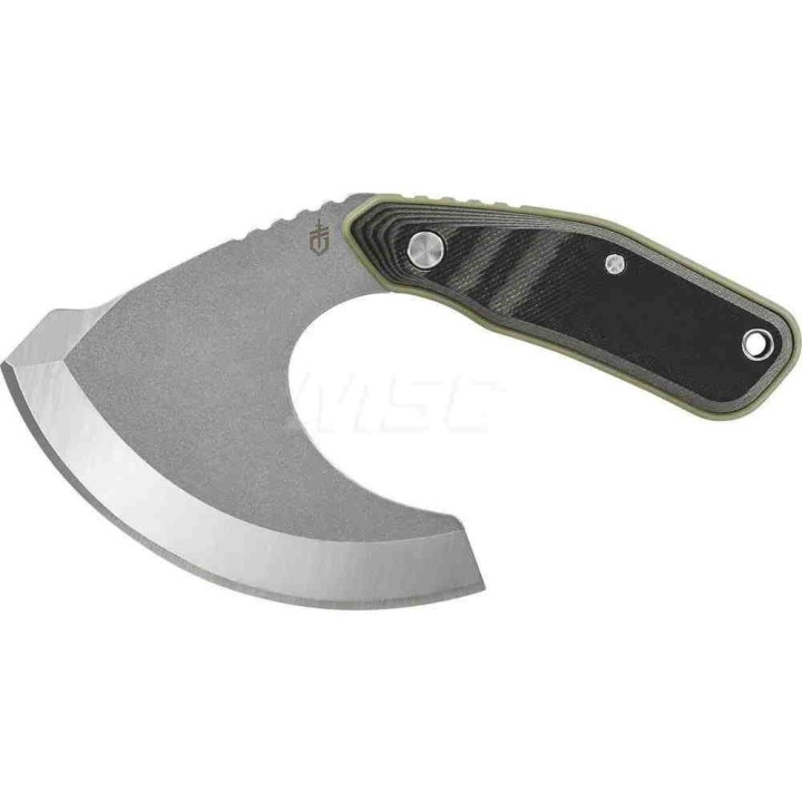 Couteau Gerber Downwind Ulu Green Lame Acier 7Cr17MoV Manche G10 Etui Canvas G1824 - Livraison Gratuite