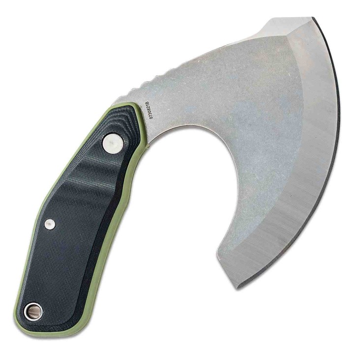 Couteau Gerber Downwind Ulu Green Lame Acier 7Cr17MoV Manche G10 Etui Canvas G1824 - Livraison Gratuite