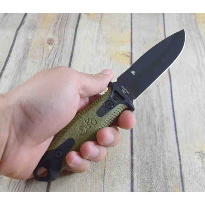 Couteau de Survie Browning Ignite 2 Lame Acier 7Cr17MoV Manche Polymère Etui Polymère BR0335 - Livraison Gratuite