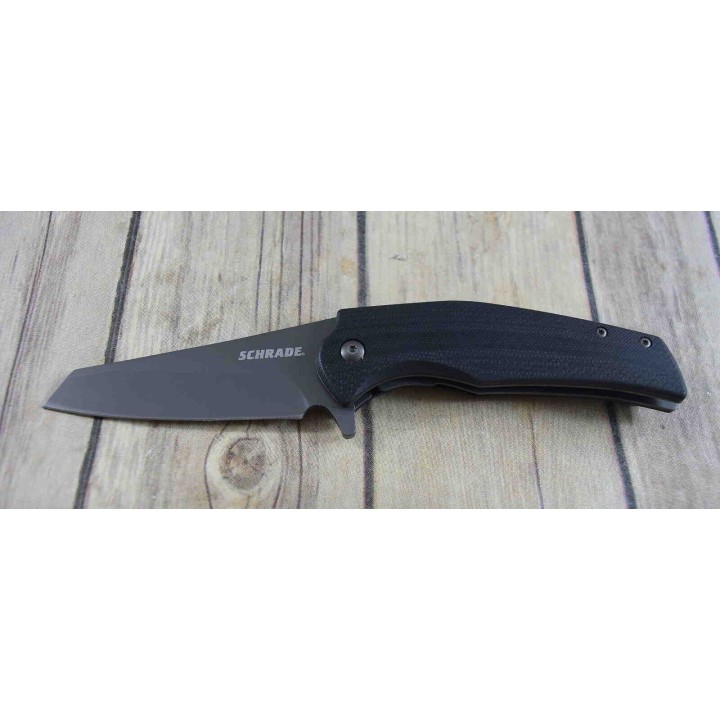 Couteau Schrade Torsion Lame Acier AUS-8 Manche G10 Linerlock Clip SCH1136037 - Livraison Gratuite