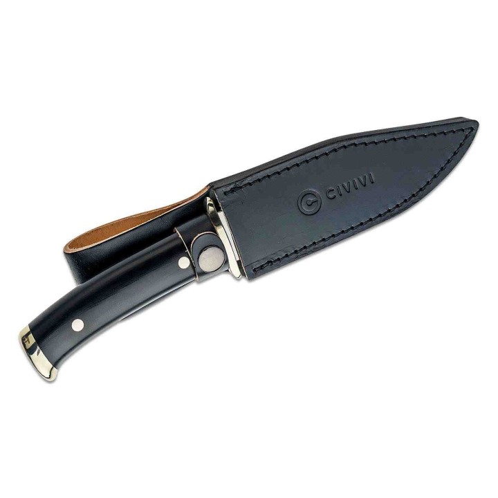 Couteau CIVIVI Teton Tickler Lame Acier D2 Manche G10 Etui Cuir CIVC200721 - Livraison Gratuite
