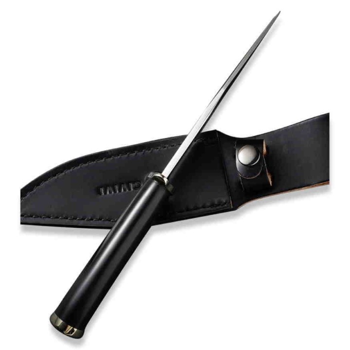 Couteau CIVIVI Teton Tickler Lame Acier D2 Manche G10 Etui Cuir CIVC200721 - Livraison Gratuite