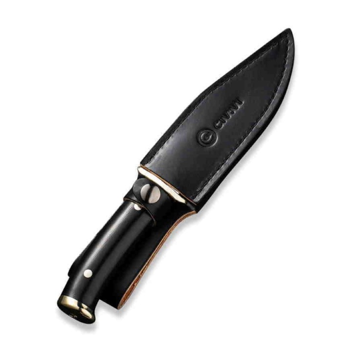 Couteau CIVIVI Teton Tickler Lame Acier D2 Manche G10 Etui Cuir CIVC200721 - Livraison Gratuite