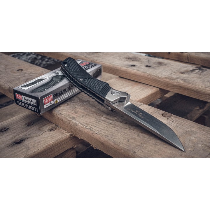 Couteau United Cutlery Honshu Sekyurti Lame Acier D2 Manche Nylon IKBS Linerlock Clip UC3349 - Livraison Gratuite