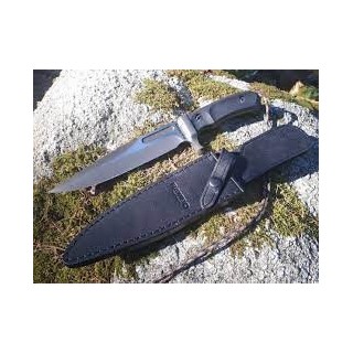 Couteau Rambo Last Blood Bowie Lame Acier Inox Etui Cuir Licence Officielle Rambo V RB9416 - Livraison Gratuite