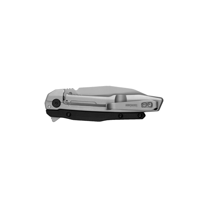 Couteau Kershaw Lithium A/O Lame Acier 8Cr13MoV Manche Acier/GFN IKBS Linerlock CLip KS2049 - Livraison Gratuite