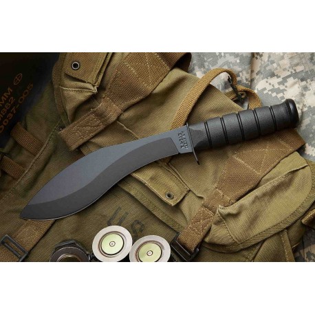 Couteau Kukri KaBar Combat Kukkri Acier Carbone 1095 Manche Kraton KA-BAR Made In USA KA1280 - Livraison Gratuite