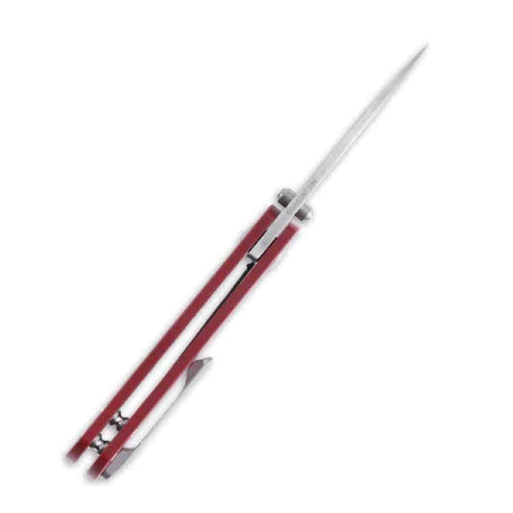 Couteau Kizer Yorkie Red Lame Acier M390 Manche Micarta IKBS Linerlock Clip KI3525S1 - Livraison Gratuite
