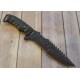 Couteau de Survie Tactical Survival Bowie Lame Acier 440 Manche Fibre de Nylon MTX8062BK - Livraison Gratuite