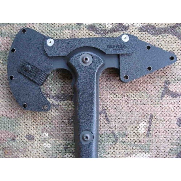 Tomahawk Cold Steel Trench Hawk Lame Acier 1055 Forgée Manche Polypropylene Etui Secure-Ex CS90PTH - Livraison Gratuite