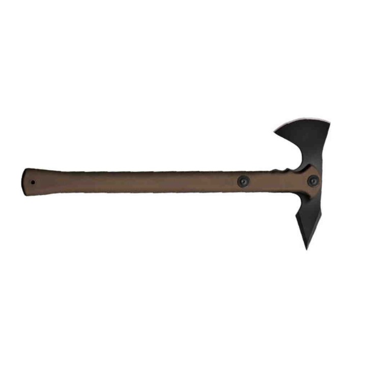 Tomahawk Cold Steel Trench Hawk Flat Dark Earth Lame Acier 1055 Forgée Etui Secure-Ex CS90PTHF - Livraison Gratuite