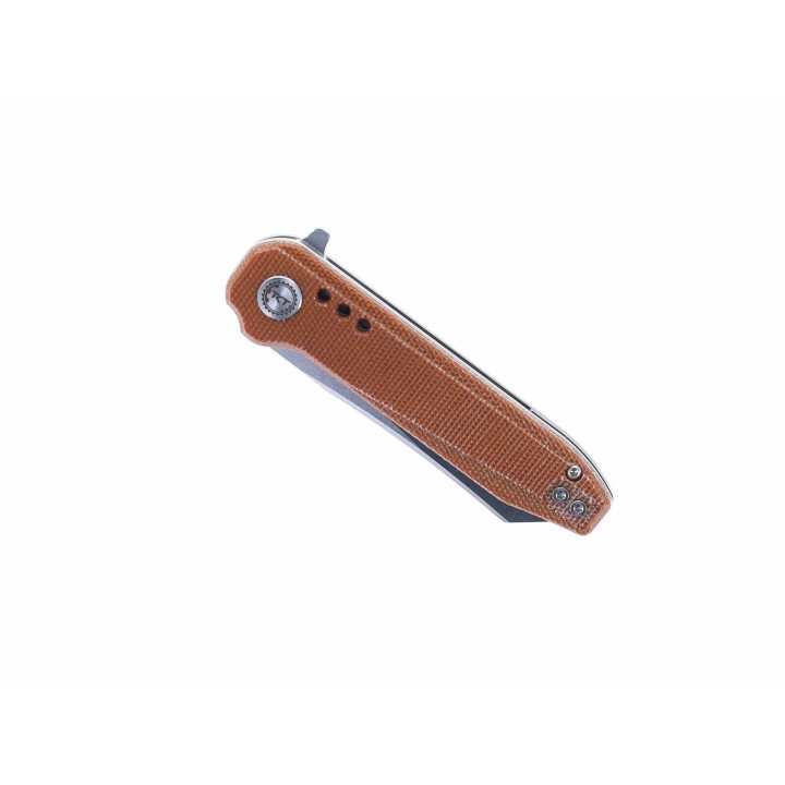 Couteau Bestech Syntax Natural Micarta Lame Acier 14C28N IKBS Linerlock Clip BTKG40E - Livraison Gratuite