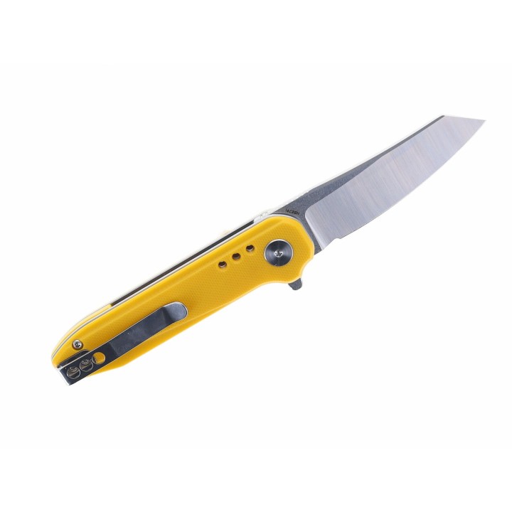 Couteau Bestech Syntax Yellow G10 Lame Acier 14C28N IKBS Linerlock Clip BTKG40B - Livraison Gratuite