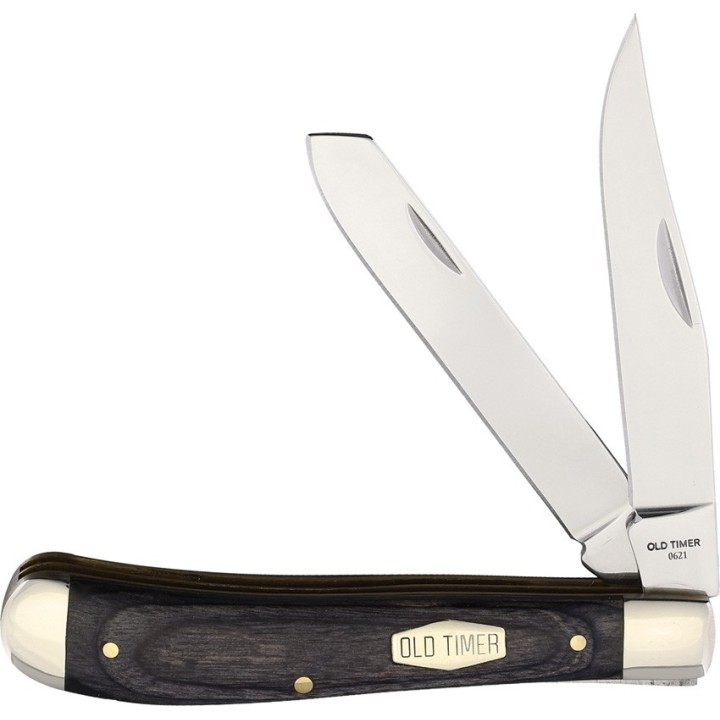 Couteau Canif Schrade Heritage Series Trapper Manche Bois Lames Acier D2 SCH1135990 - Livraison Gratuite