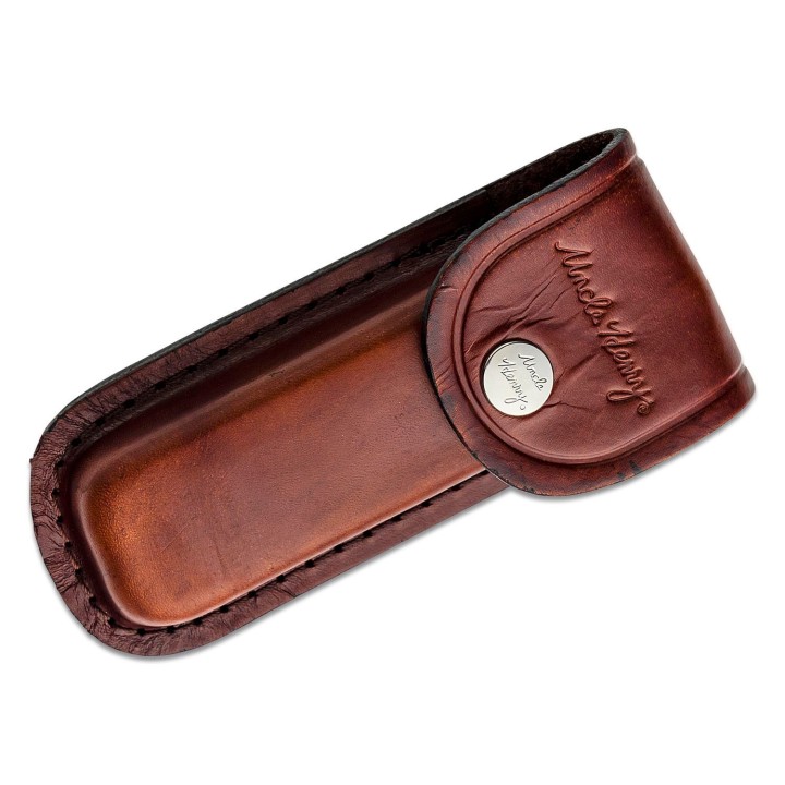 Couteau Schrade Folding Bowie Manche Staglon 2 Lames 7Cr17MoV Etui Cuir SCH1135997 - Livraison Gratuite