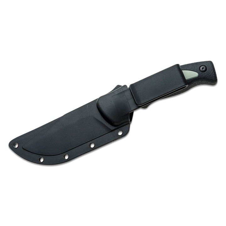 Couteau Schrade Old Timer Trail Boss Caping Lame Acier 8Cr13MoV Manche TPE Etui Plastique SCH1137140 - Livraison Gratuite