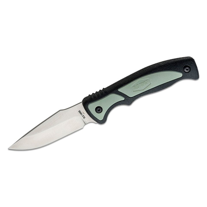Couteau Schrade Old Timer Trail Boss Caping Lame Acier 8Cr13MoV Manche TPE Etui Plastique SCH1137140 - Livraison Gratuite