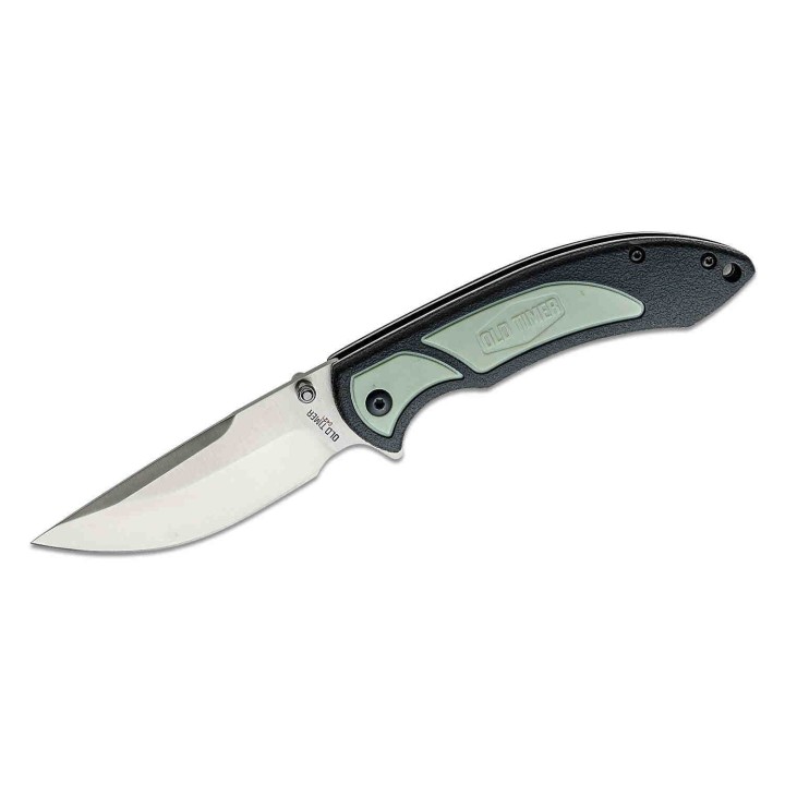 Couteau Pliant Schrade Old Timer Trail Boss Lame Acier 8Cr13MoV Manche TPE Linerlock Clip SCH1137147 - Livraison Gratuite