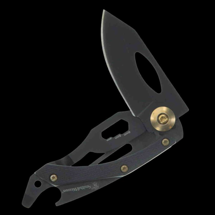 Couteau Smith&Wesson Multi-Tool Reverse Tanto Lame Acier Inox Manche Acier SW1136970 - Livraison Gratuite