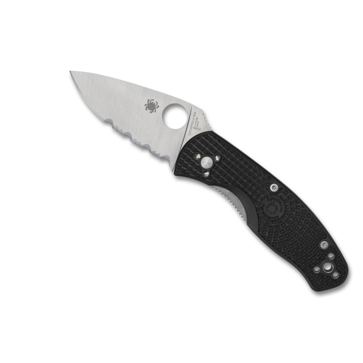 Couteau Spyderco Persistence Lightweight Lame Acier 8Cr13Mov Serr Manche FRN Linerlock SC136PSBK - Livraison Gratuite