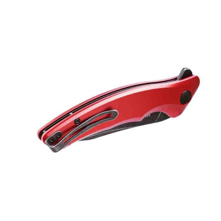 Couteau Steel Will Spica F44-05 Lame Acier 154CM Manche Red Aluminium IKBS Linerlock Clip SMGF4405 - Livraison Gratuite