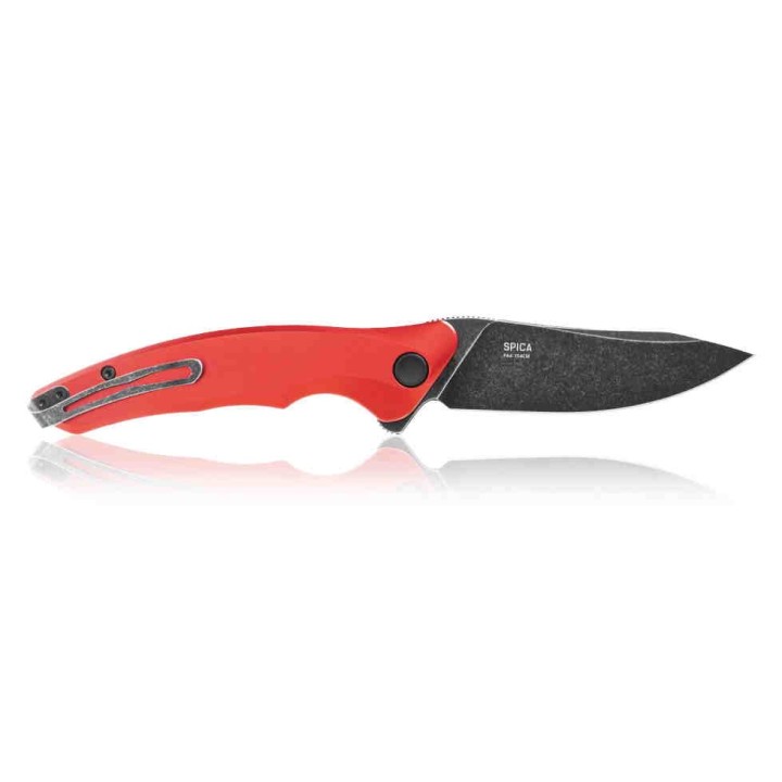 Couteau Steel Will Spica F44-05 Lame Acier 154CM Manche Red Aluminium IKBS Linerlock Clip SMGF4405 - Livraison Gratuite
